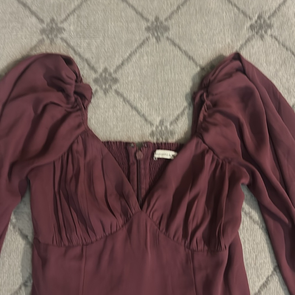 Abercrombie & Fitch Purple Long Sleeve Dress - Picture 2 of 7